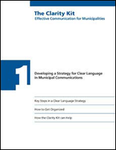 <em>The Clarity Kit: Effective Communication for Municipalities (2006)</em> by Ruth Baldwin and Sally McBeth