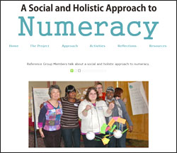 Website outlines social and holistic approach to numeracy