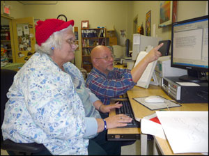 Frances, with her tutor, Ian Robinson