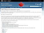 Call for Proposals for Employment Programs/Service Canada